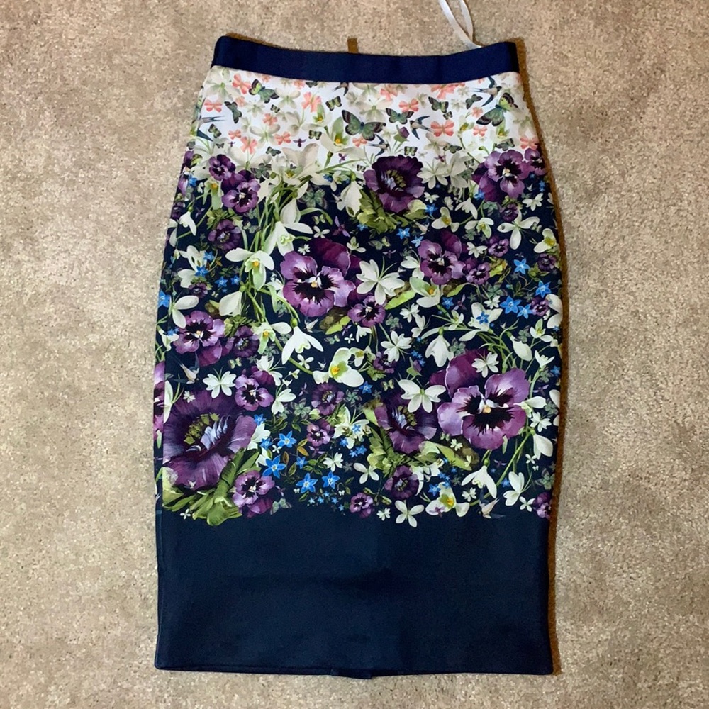 Ted Baker London floral skirt
